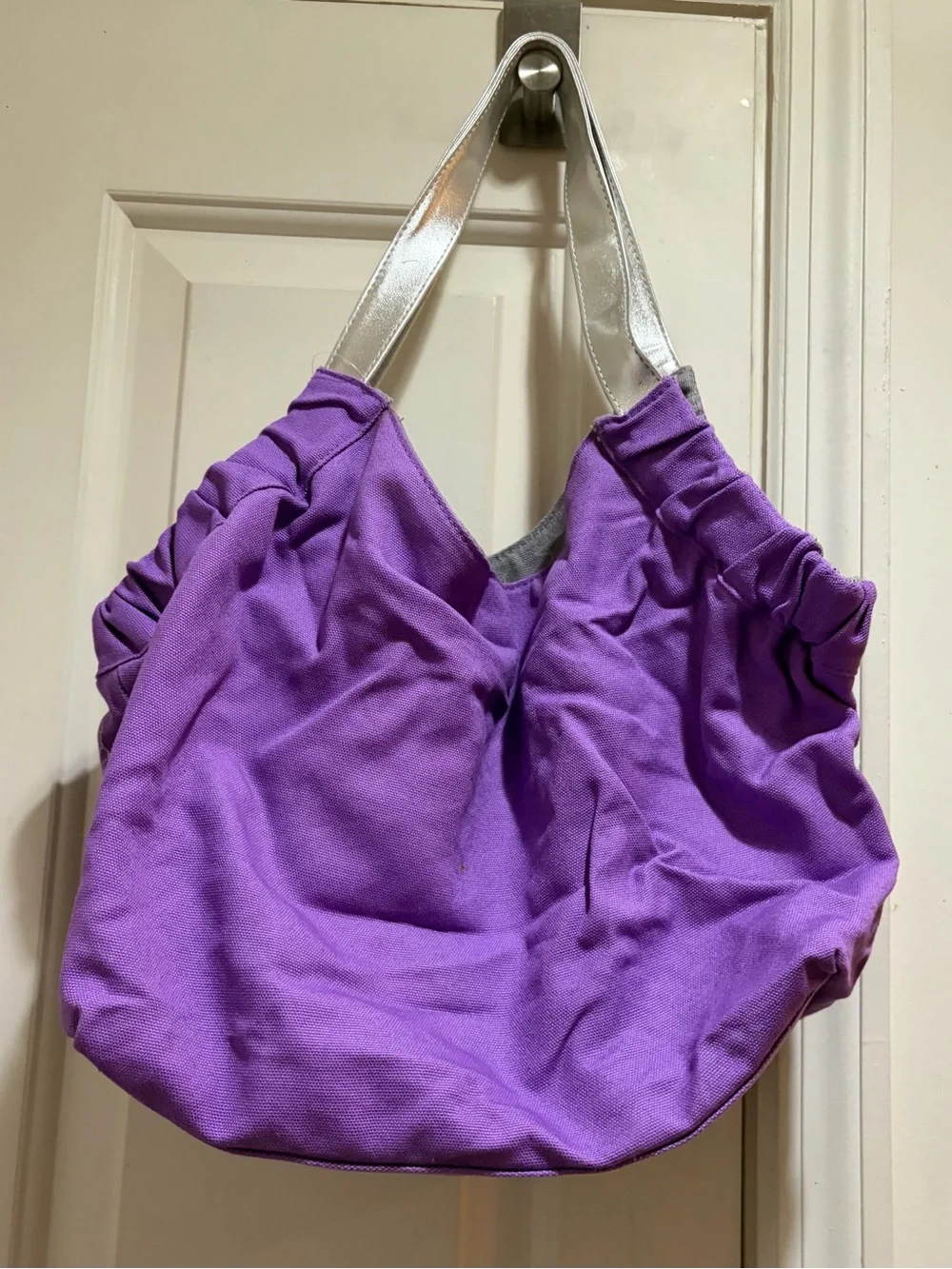 NWT Disney’s Hannah Montana Purple Shoulder Bag with Silver Detachable Charm